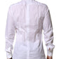 Dolce & Gabbana White GOLD Long Sleeves Dress Formal Shirt
