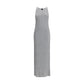Metallic knit long Dress