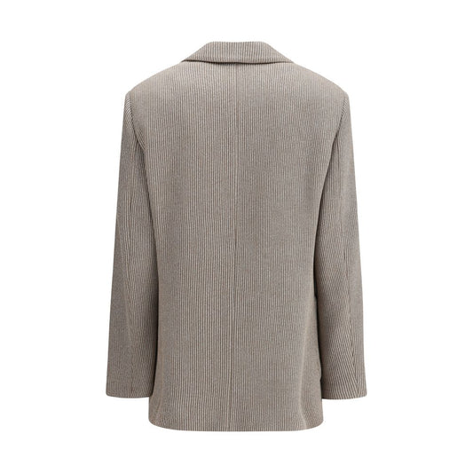 Ribbed deisgn lurex Jacket