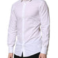 Dolce & Gabbana White Cotton GOLD Long Sleeves Formal Shirt