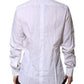 Dolce & Gabbana White GOLD Long Sleeves Dress Formal Shirt