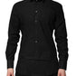 Dolce & Gabbana Black GOLD Long Sleeves Dress Formal Shirt