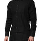 Dolce & Gabbana Black GOLD Long Sleeves Dress Formal Shirt