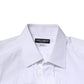 Dolce & Gabbana White GOLD Cotton Men Dress Formal Shirt
