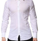 Dolce & Gabbana White GOLD Long Sleeves Dress Men Formal Shirt