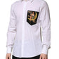 Dolce & Gabbana White MARTINI Long Sleeves Men Formal Shirt