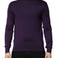 Dolce & Gabbana Purple Cashmere Turtleneck Pullover Sweater