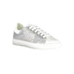 Silberne Polyester Damen Sneaker