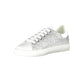 Silberne Polyester Damen Sneaker