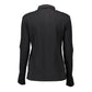 Black Cotton Women Polo Shirt