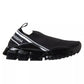 Dolce & Gabbana Black Sorrento Slip On Low Top Sneakers