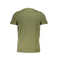 Cavalli Class Green Cotton Men T-Shirt