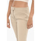 Solid Color Twill Flared Pants