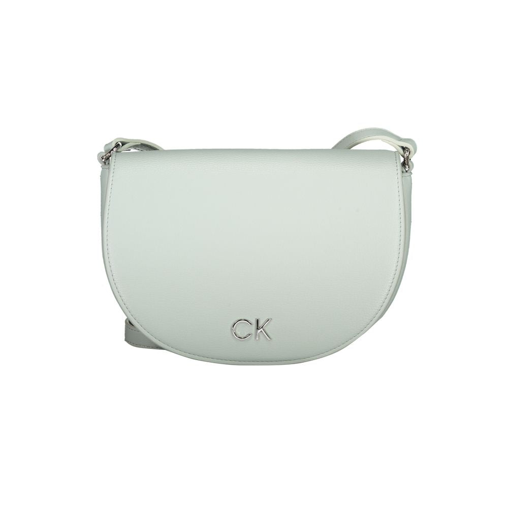 Light Blue Polyethylene Women Handbag
