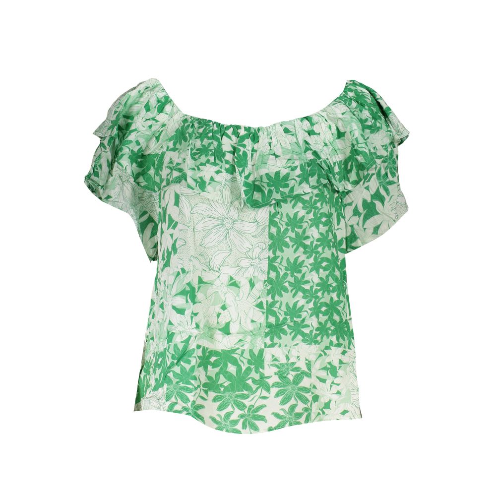Desigual Green Cotton T-Shirt