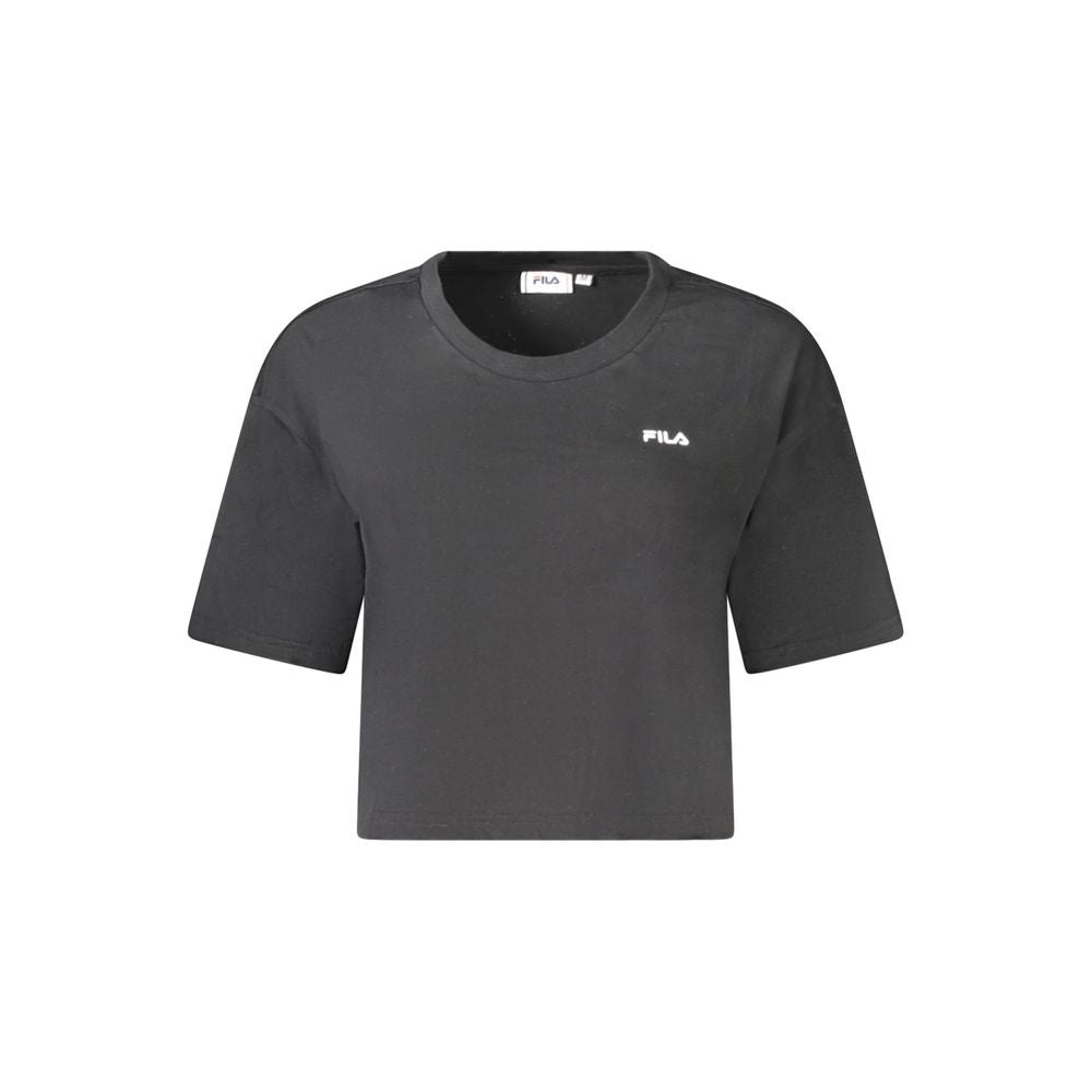 Fila Black Cotton Women's T-Shirt