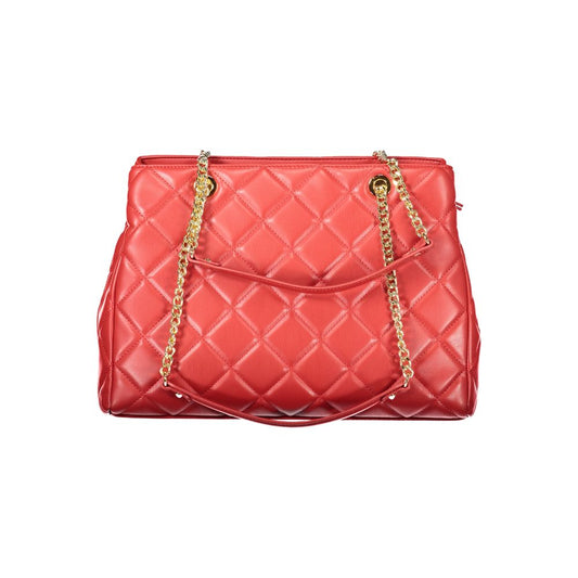 Mario Valentino Red Polyethylene Women Handbag