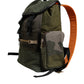 Dolce & Gabbana Green Patchwork Travel Backpack Military Bag