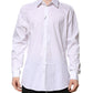 Dolce & Gabbana White Cotton GOLD Long Sleeves Formal Shirt