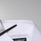 Dolce & Gabbana White Cotton GOLD Long Sleeves Formal Shirt