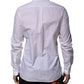 Dolce & Gabbana White Cotton MARTINI Long Sleeve Formal Shirt