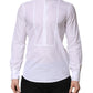 Dolce & Gabbana White Cotton Slim Long Sleeves Formal Shirt