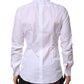 Dolce & Gabbana White GOLD Long Sleeves Dress Formal Shirt