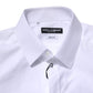 Dolce & Gabbana White GOLD Long Sleeves Dress Formal Shirt