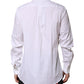 Dolce & Gabbana White MARTINI Long Sleeve Dress Formal Shirt