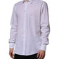 Dolce & Gabbana White MARTINI Long Sleeve Dress Formal Shirt
