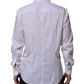 Dolce & Gabbana White MARTINI Long Sleeve Dress Formal Shirt