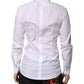 Dolce & Gabbana White GOLD Long Sleeves Dress Formal Shirt