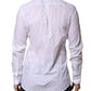 Dolce & Gabbana White MARTINI Long Sleeve Dress Formal Shirt