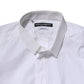 Dolce & Gabbana White GOLD Cotton Long Sleeves Men Formal Shirt