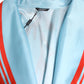 Dolce & Gabbana Blue Red Coral Print Wrap Robe Coat Jacket