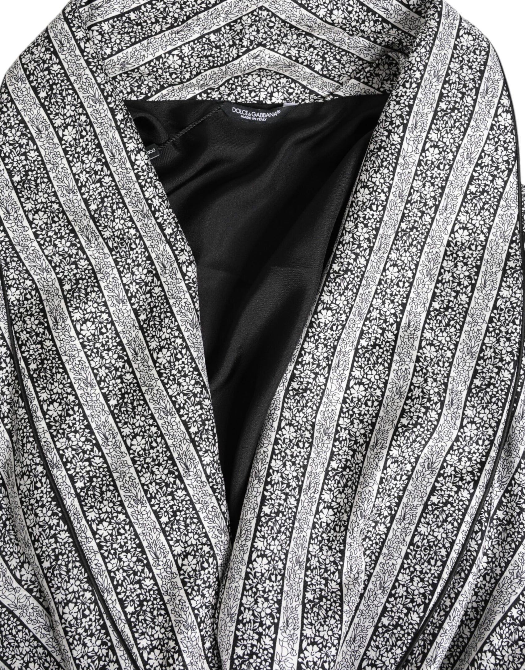 Dolce & Gabbana Multicolor Floral Robe Coat Wrap Jacket