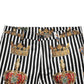 Dolce & Gabbana Multicolor Striped Crown Pants