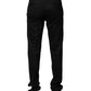 Dolce & Gabbana Black Wool Formal Dress Pants