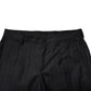 Dolce & Gabbana Black Wool Striped Formal Pants