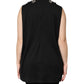 Dolce & Gabbana Black Cotton Rhinestone Embellished Tank Top
