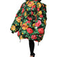 Dolce & Gabbana Multicolor Floral Puffer Hooded Jacket