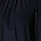 Dolce & Gabbana Blue Silk Mock Neck Long Sleeves Blouse Top