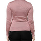 Dolce & Gabbana Pink Silk Knit Button Down Cardigan Sweater