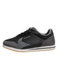 Trussardi Black Gray Lace Up Low Top Casual Sneakers Shoes