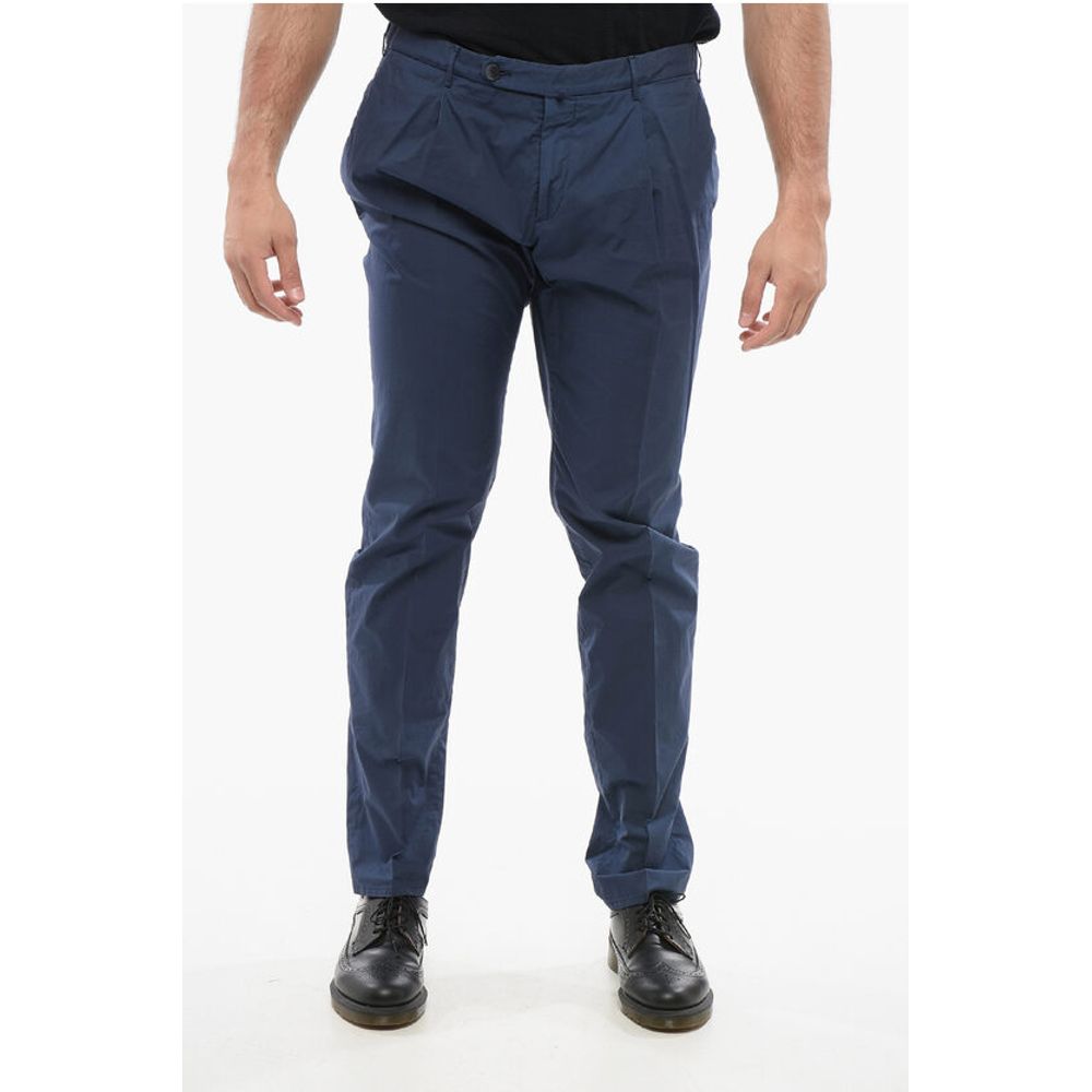 ID HAND-DYED Cotton Chinos Pants with Pleats