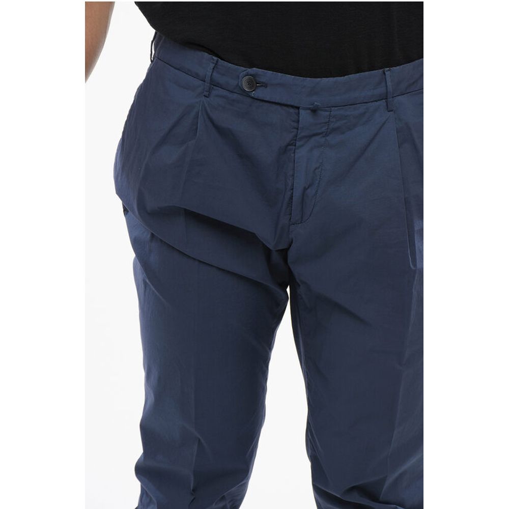 ID HAND-DYED Cotton Chinos Pants with Pleats