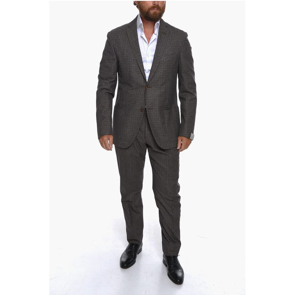 District Check GATE Virgin Wool Blend Suit
