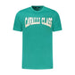 Cavalli Class Green Cotton T-Shirt