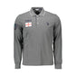 U.S. POLO ASSN. Gray Cotton Men Polo Shirt