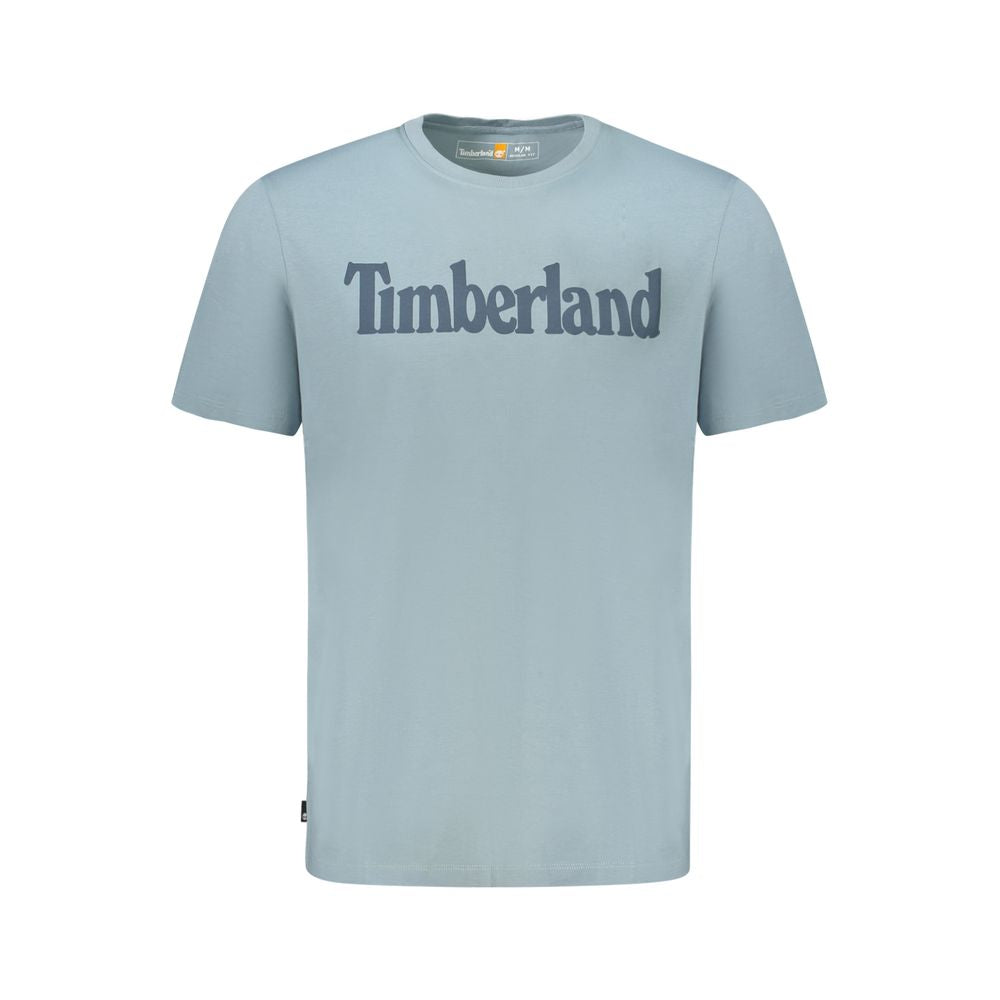 Light Blue Organic Cotton Men T-Shirt